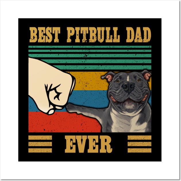 BEST DOG DAD EVER Wall Art by SomerGamez